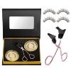 Magnetic Eyelashes, Magnetic Eyelashes Applicator Tool Kit, Glue-free Magnetic Eyelashes Clip with Quantum Soft Magnetic Eyelashes Natural Looking Set, Reusable and Easy to Wear