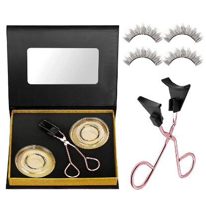 Magnetic Eyelashes, Magnetic Eyelashes Applicator Tool Kit, Glue-free Magnetic Eyelashes Clip with Quantum Soft Magnetic Eyelashes Natural Looking Set, Reusable and Easy to Wear