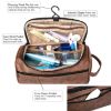 PU Leather Toiletry Bag Organizer By ORIGOAL in Hanging Hook for Cosmetics, Jewelry, Toiletries-Fits for Home, Traveling