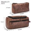 PU Leather Toiletry Bag Organizer By ORIGOAL in Hanging Hook for Cosmetics, Jewelry, Toiletries-Fits for Home, Traveling