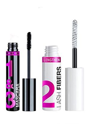 Wet n Wild Lash-O-Matic Mascara + Fiber Extension Kit (Pack of 2)