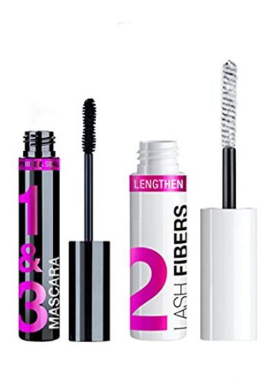 Wet n Wild Lash-O-Matic Mascara + Fiber Extension Kit (Pack of 2)