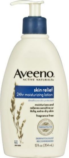 Aveeno Active Naturals Skin Relief 24Hr Moisturizing Lotion Fragrance Free -- 12 fl oz - 2pc