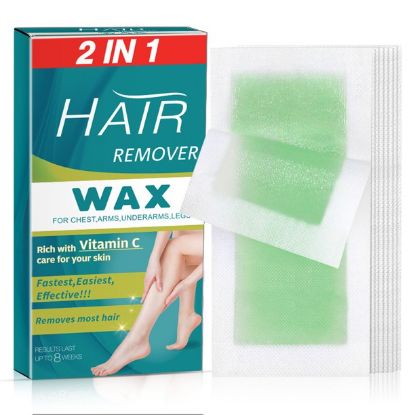 Wax Strips for Arms, Legs, Underarm Hair, Eyebrow, Bikini, and Brazilian Hair Removal - 40 Strips