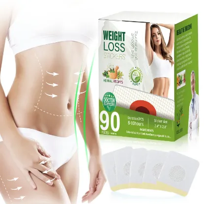 Weight Loss Patches, Fat Burning Sticker for Beer Belly, Buckets Waist, Waist Abdominal Fat, Quick Slimming and Boost Energy - 90 Pcs