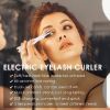 Heated Eyelash Curler, USB Rechargeable 2 in 1 Clip-Type & Built-in Comb Heat Lash Curler with 3 Temperature Modes, Quick & Long-Lasting Curling Effect