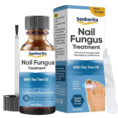 Senhorita Toenail Fungus Treatment, Nail Fungus Treatment for Toenail Fungus, Nail Treatment for Discolored and Damaged Nails