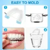 Mouth Guard for Grinding Teeth at Night, Professional Dental Night Guard for Teeth Grinding Stops Bruxism & Eliminates Teeth Clenching Teeth 2 Sizes Pack of 4 with high Quality Hygiene Case