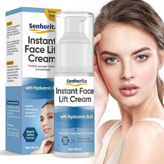 Picture of Face Lift, Instant Face Tightening Cream with Hyaluronic Acid, Neck, Eye Anti-aging Serum for Smoothing Fine Lines, Wrinkles and Firming Loose Sagging Skin, Puffiness in 2 Minutes